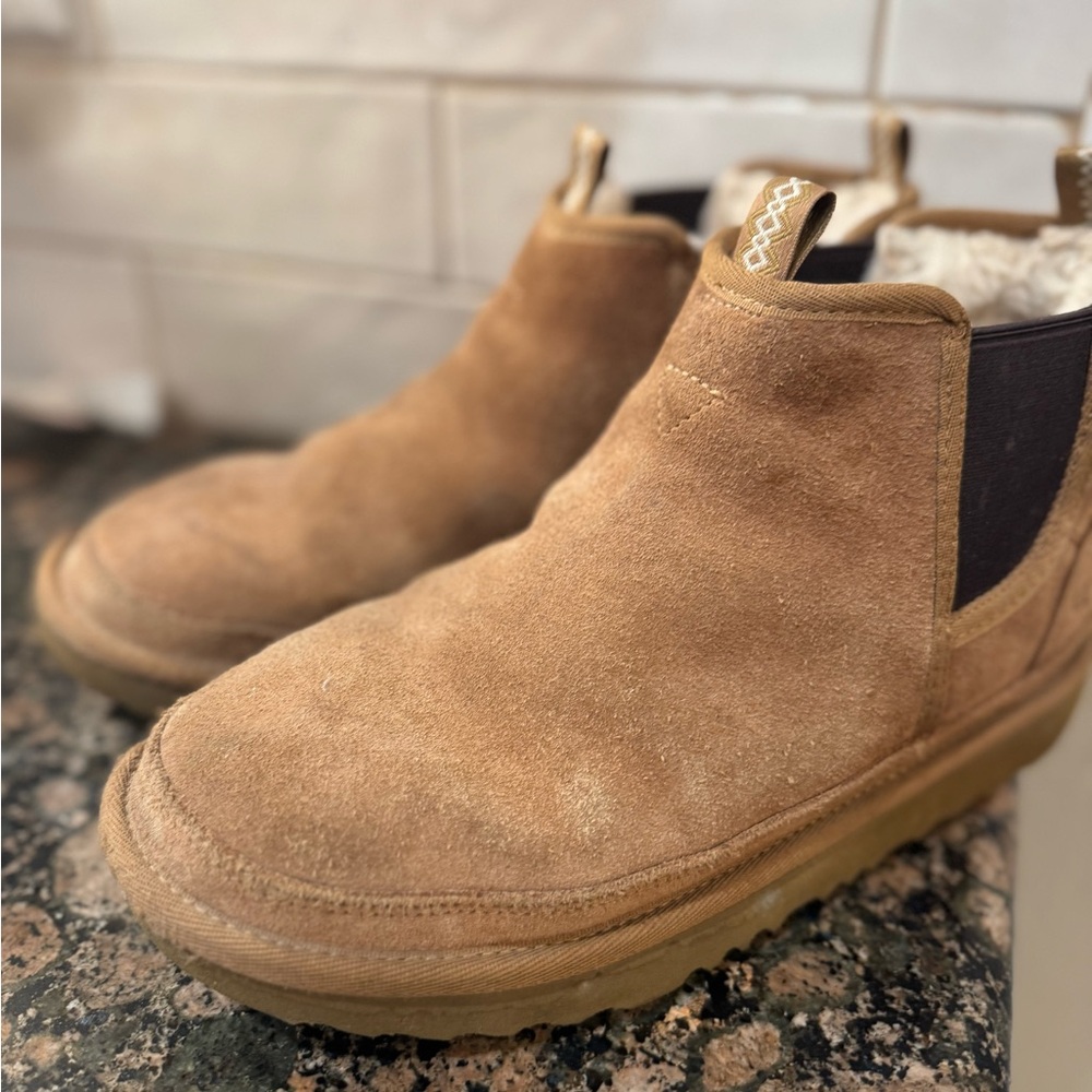 UGG Kids Chestnut Suede Ankle Boots